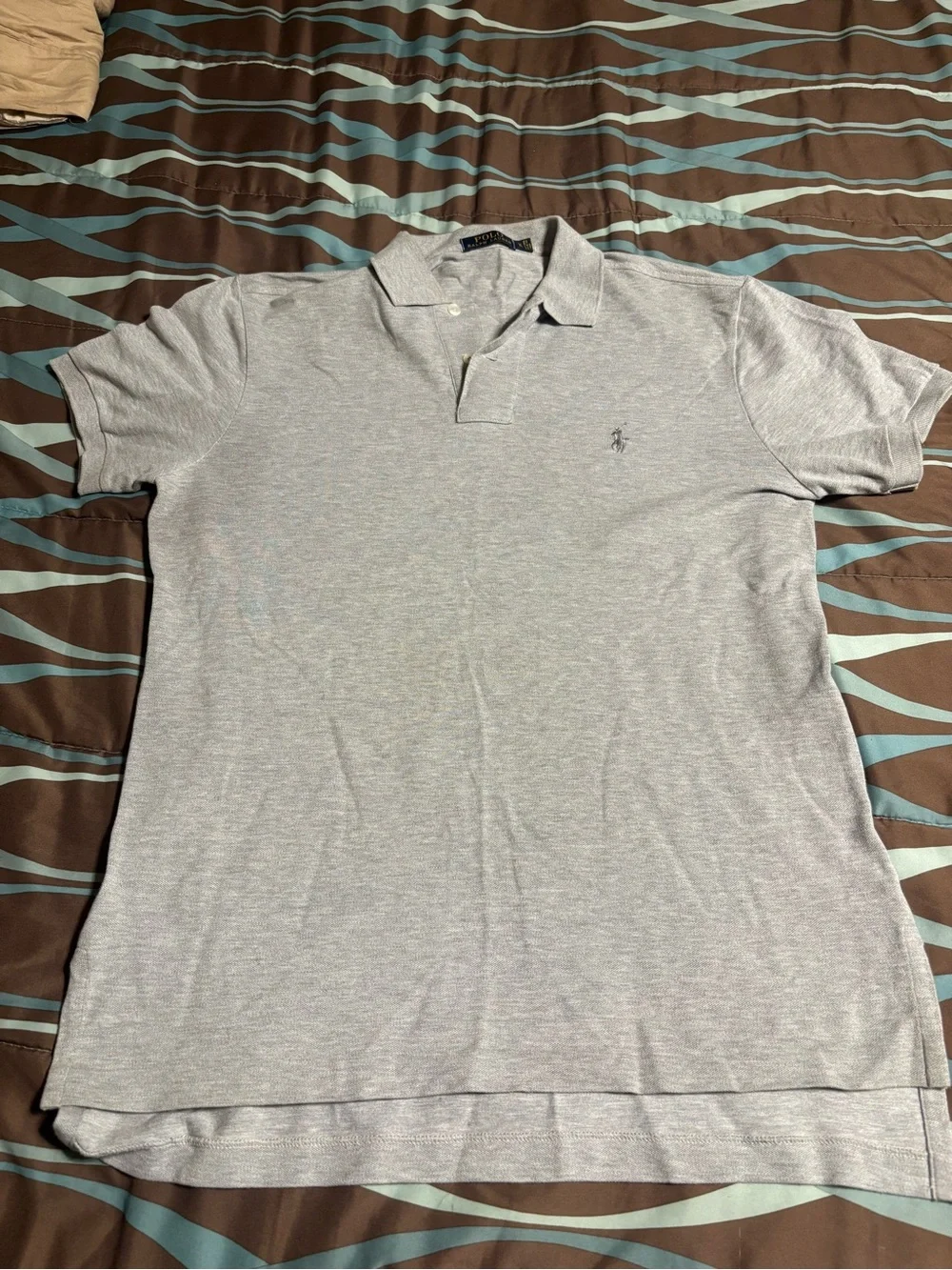 Polo by Ralph Lauren Light Gray Men's Short Sleeve Polo